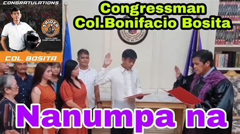 Congressman Bonifacio Bosita .